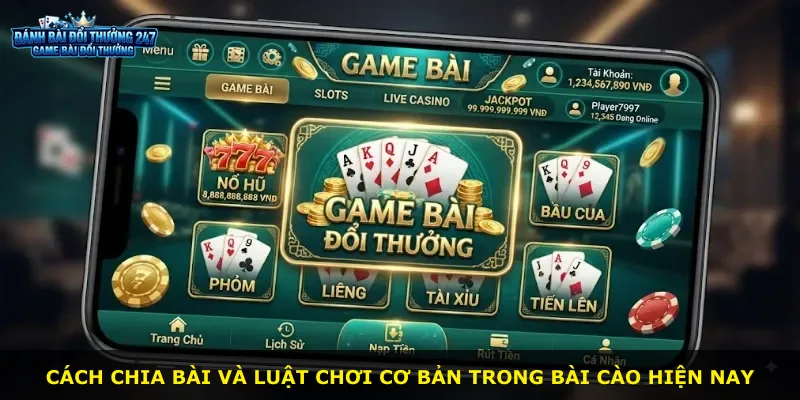 Cách chia bài và luật chơi cơ bản trong Bài Cào hiện nay