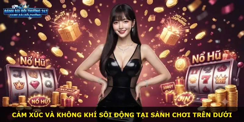 Cảm xúc và không khí sôi động tại sảnh chơi Trên Dưới
