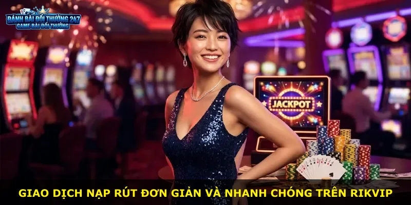 Giao dịch nạp rút đơn giản và nhanh chóng trên Rikvip