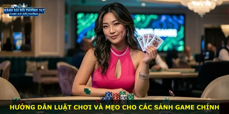 Hướng dẫn luật chơi và mẹo cho các sảnh game chính
