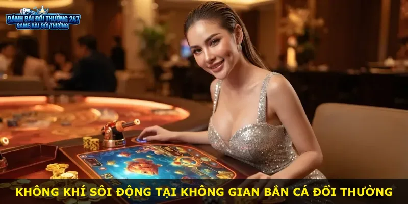 Không khí sôi động tại không gian bắn cá đổi thưởng