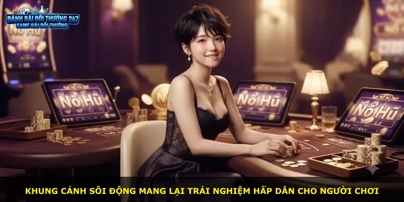 Khung cảnh sôi động mang lại trải nghiệm hấp dẫn cho người chơi
