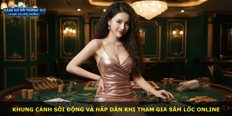 Khung cảnh sôi động và hấp dẫn khi tham gia Sâm Lốc online