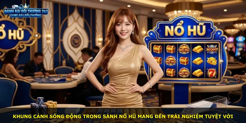 Khung cảnh sống động trong sảnh Nổ Hũ mang đến trải nghiệm tuyệt vời