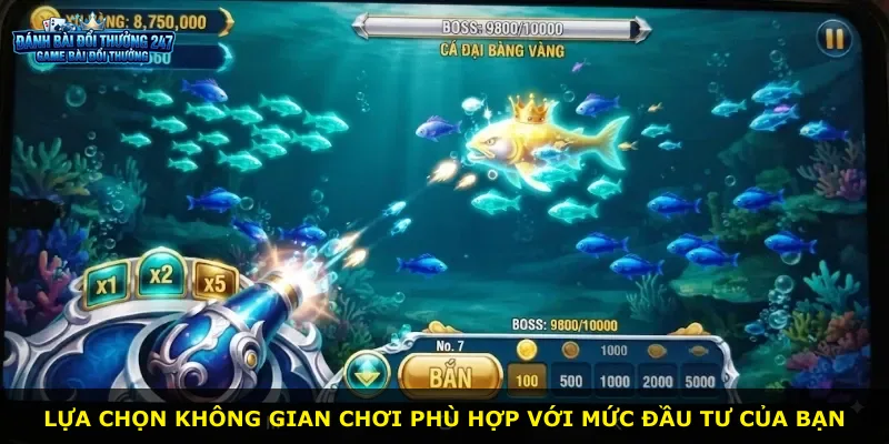 Lựa chọn không gian chơi phù hợp với mức đầu tư của bạn