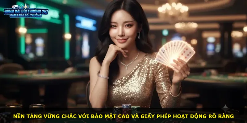 Nền tảng vững chắc với bảo mật cao và giấy phép hoạt động rõ ràng