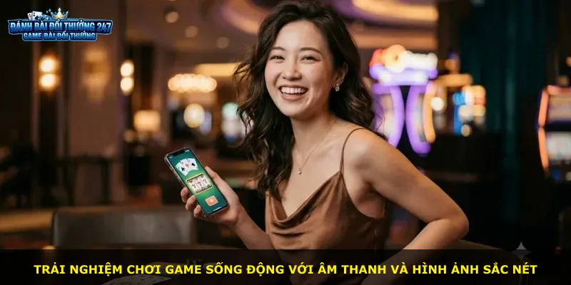 Trải nghiệm chơi game sống động với âm thanh và hình ảnh sắc nét
