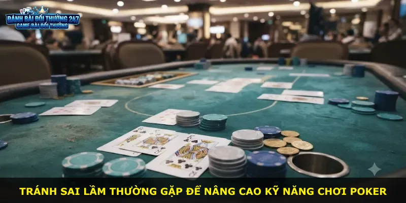 Tránh sai lầm thường gặp để nâng cao kỹ năng chơi poker